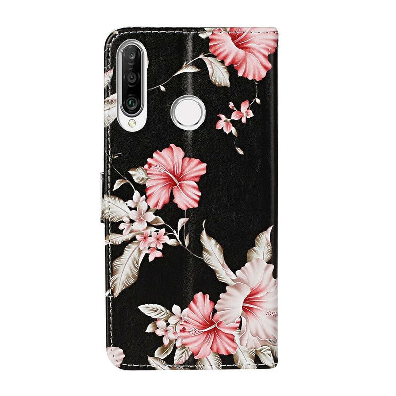 Bescherming Hoesje voor Huawei Y6p Folio-hoesje Talloze Bloemen