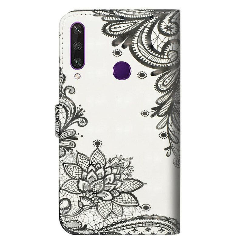 Folio-hoesje voor Huawei Y6p Chique Kant