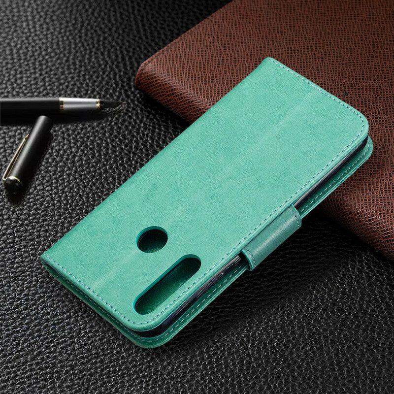 Folio-hoesje voor Huawei Y6p Flip Case Vlinders En Schuine Klep