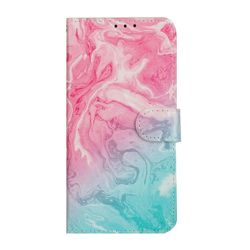 Folio-hoesje voor Huawei Y6p Marmer