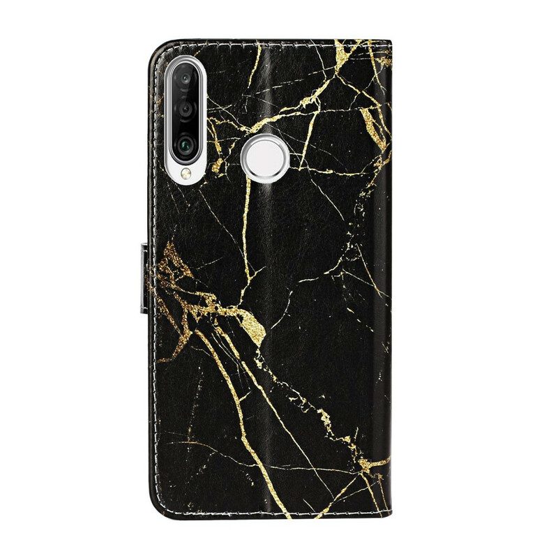 Folio-hoesje voor Huawei Y6p Marmer