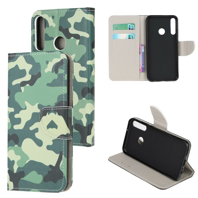 Folio-hoesje voor Huawei Y6p Militaire Camouflage