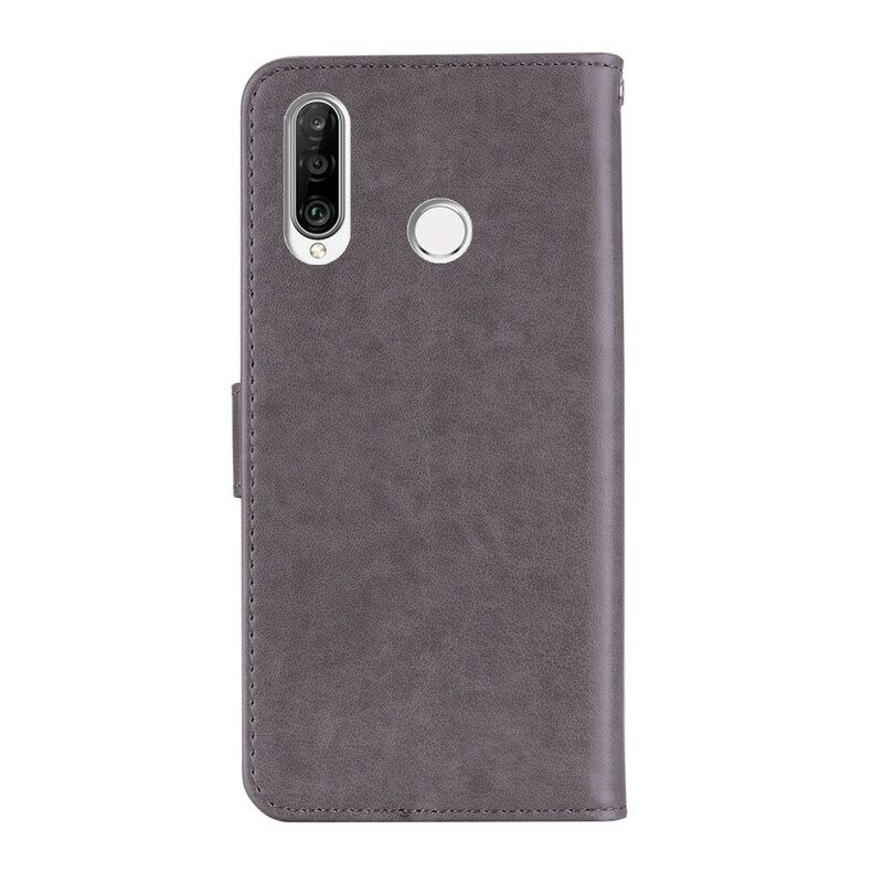 Folio-hoesje voor Huawei Y6p Uil Mandala En Charme