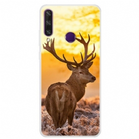 Hoesje voor Huawei Y6p Herten En Landschap