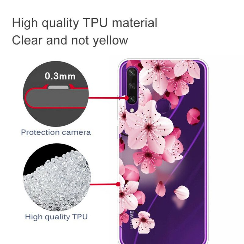 Telefoonhoesje voor Huawei Y6p Premium Bloemen