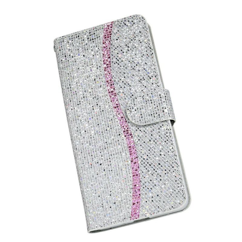 Flip Case voor Samsung Galaxy Note 20 Pailletten S-ontwerp