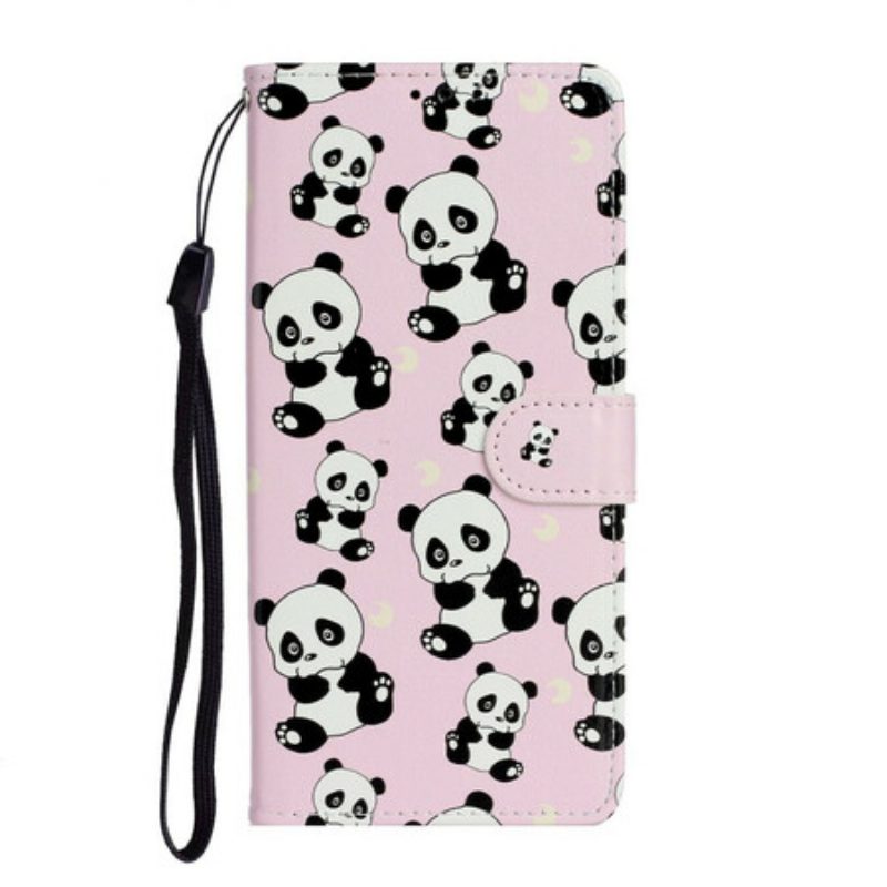 Flip Case voor Samsung Galaxy Note 20 Welke Panda's