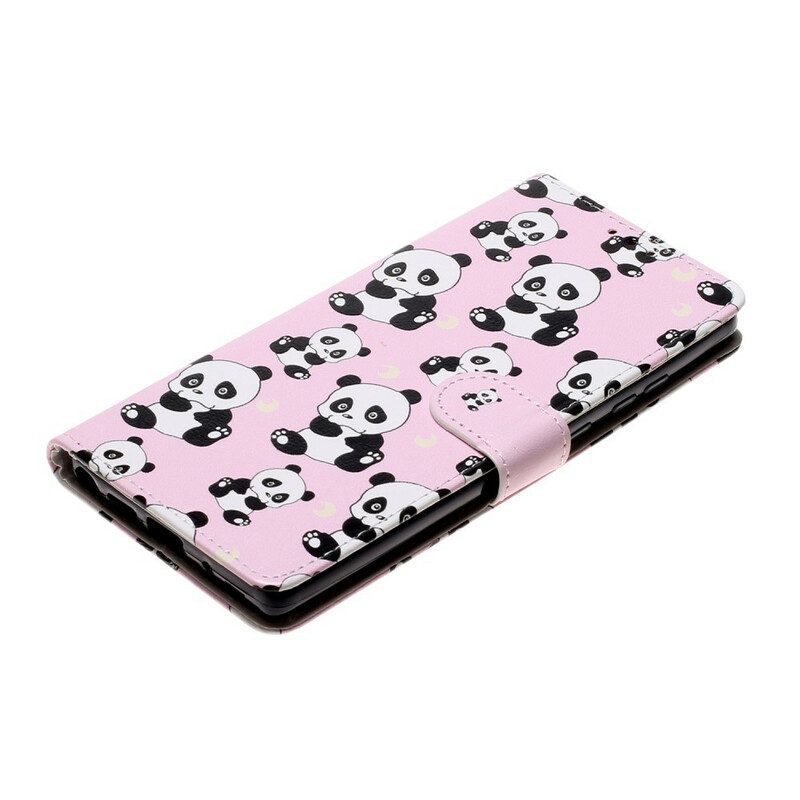 Flip Case voor Samsung Galaxy Note 20 Welke Panda's