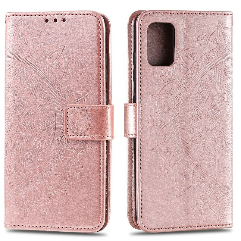 Folio-hoesje voor Samsung Galaxy Note 20 Zon Mandala