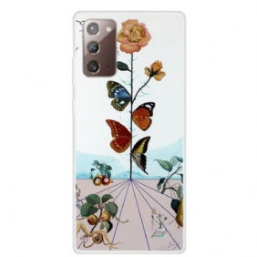 Hoesje voor Samsung Galaxy Note 20 Natuur Vlinders