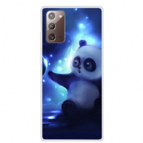 Hoesje voor Samsung Galaxy Note 20 Panda In De Ruimte