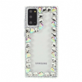 Hoesje voor Samsung Galaxy Note 20 Strass Omtrek