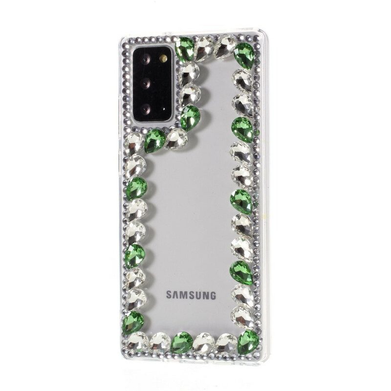 Hoesje voor Samsung Galaxy Note 20 Strass Omtrek