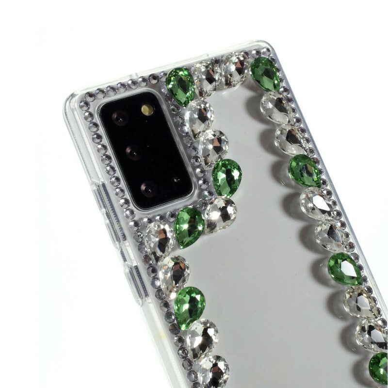 Hoesje voor Samsung Galaxy Note 20 Strass Omtrek