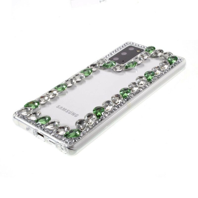 Hoesje voor Samsung Galaxy Note 20 Strass Omtrek