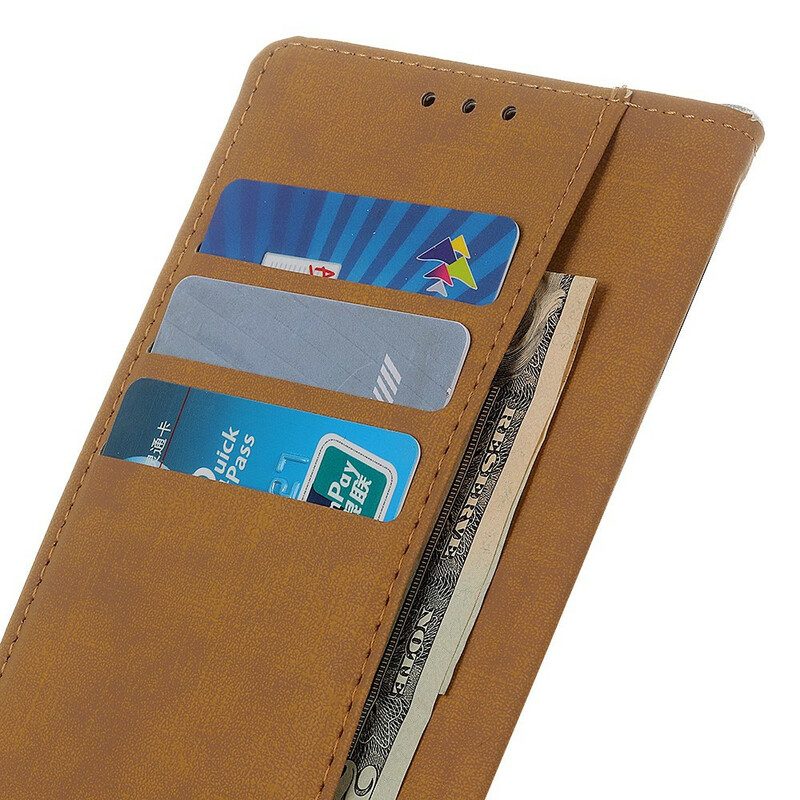 Leren Hoesje voor Samsung Galaxy Note 20 Effen Kunstleer