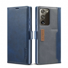 Leren Hoesje voor Samsung Galaxy Note 20 Lc.imeeke Retro Leereffect