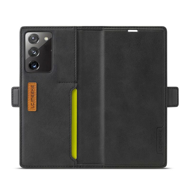 Leren Hoesje voor Samsung Galaxy Note 20 Lc.imeeke Retro Leereffect