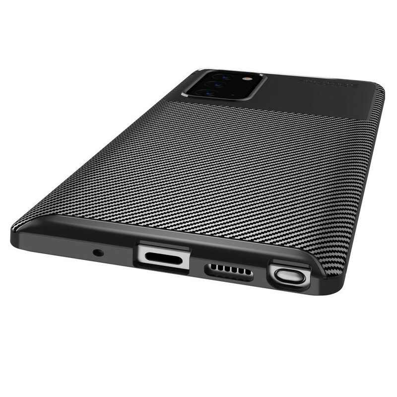 Telefoonhoesje voor Samsung Galaxy Note 20 Flexibele Koolstofvezeltextuur