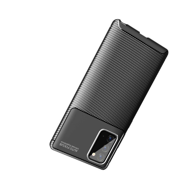 Telefoonhoesje voor Samsung Galaxy Note 20 Flexibele Koolstofvezeltextuur