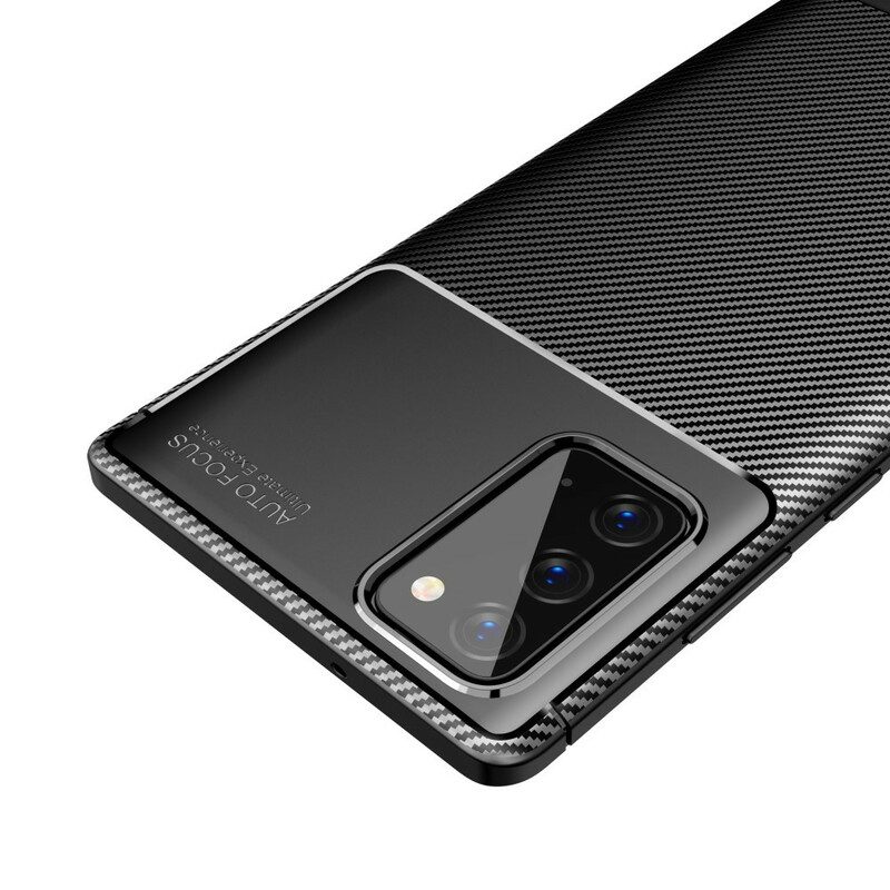 Telefoonhoesje voor Samsung Galaxy Note 20 Flexibele Koolstofvezeltextuur