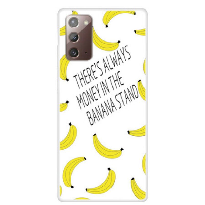 Telefoonhoesje voor Samsung Galaxy Note 20 Transparant Bananengeld