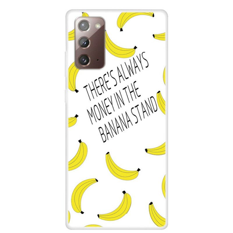 Telefoonhoesje voor Samsung Galaxy Note 20 Transparant Bananengeld