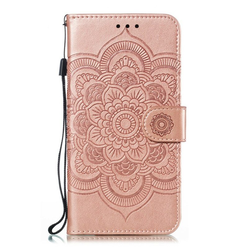 Flip Case voor Huawei P Smart Z Met Ketting Mandala Met Volledige Riem