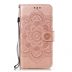 Flip Case voor Huawei P Smart Z Met Ketting Mandala Met Volledige Riem