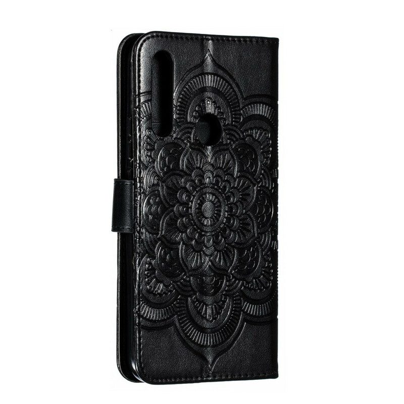 Flip Case voor Huawei P Smart Z Met Ketting Mandala Met Volledige Riem