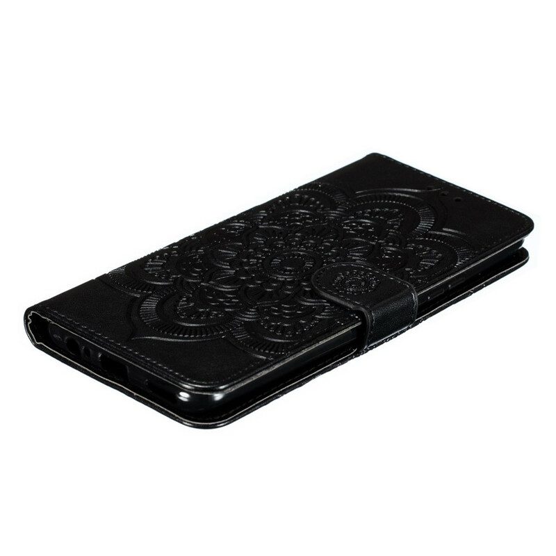 Flip Case voor Huawei P Smart Z Met Ketting Mandala Met Volledige Riem