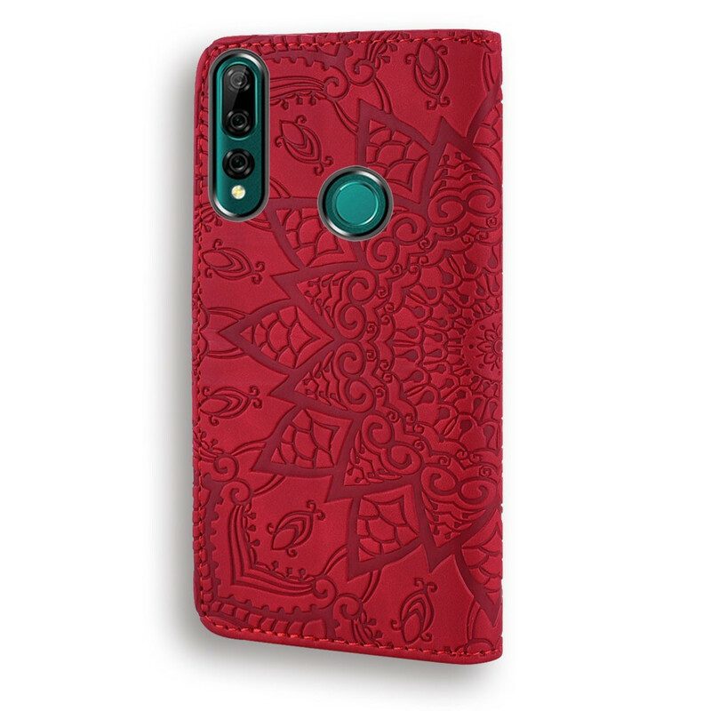 Leren Hoesje voor Huawei P Smart Z Bloemenprint