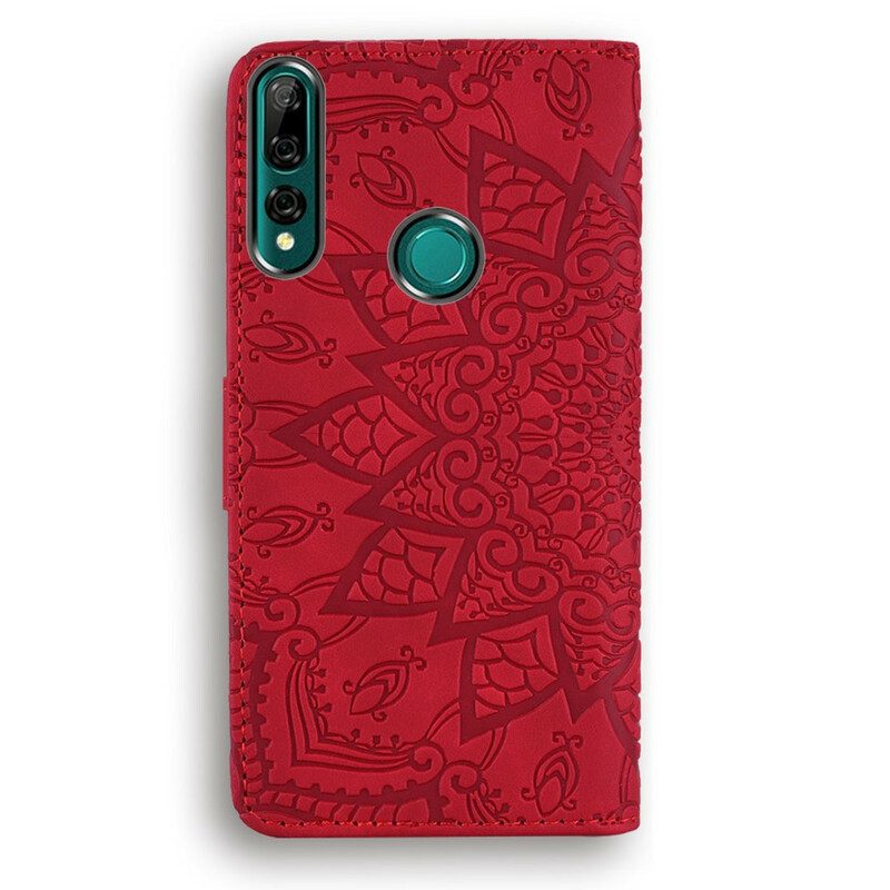 Leren Hoesje voor Huawei P Smart Z Bloemenprint