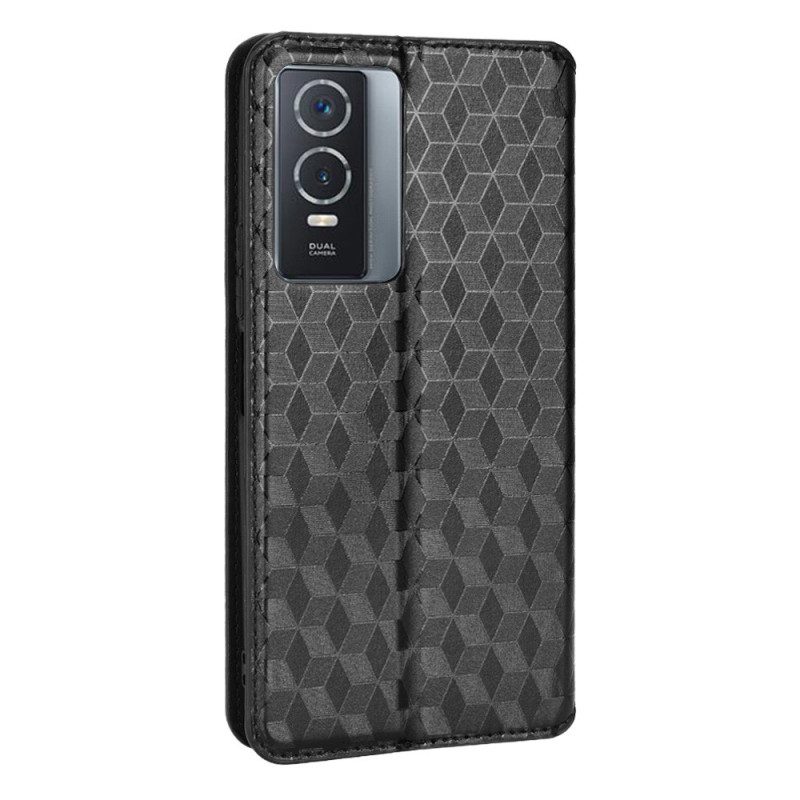 Bescherming Hoesje voor Vivo Y76 5G Folio-hoesje 3d Patroon