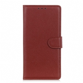 Folio-hoesje voor Vivo Y76 5G Lychee-textuur