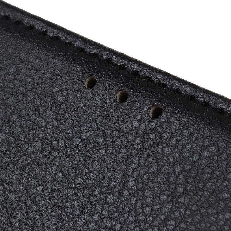 Folio-hoesje voor Vivo Y76 5G Lychee-textuur