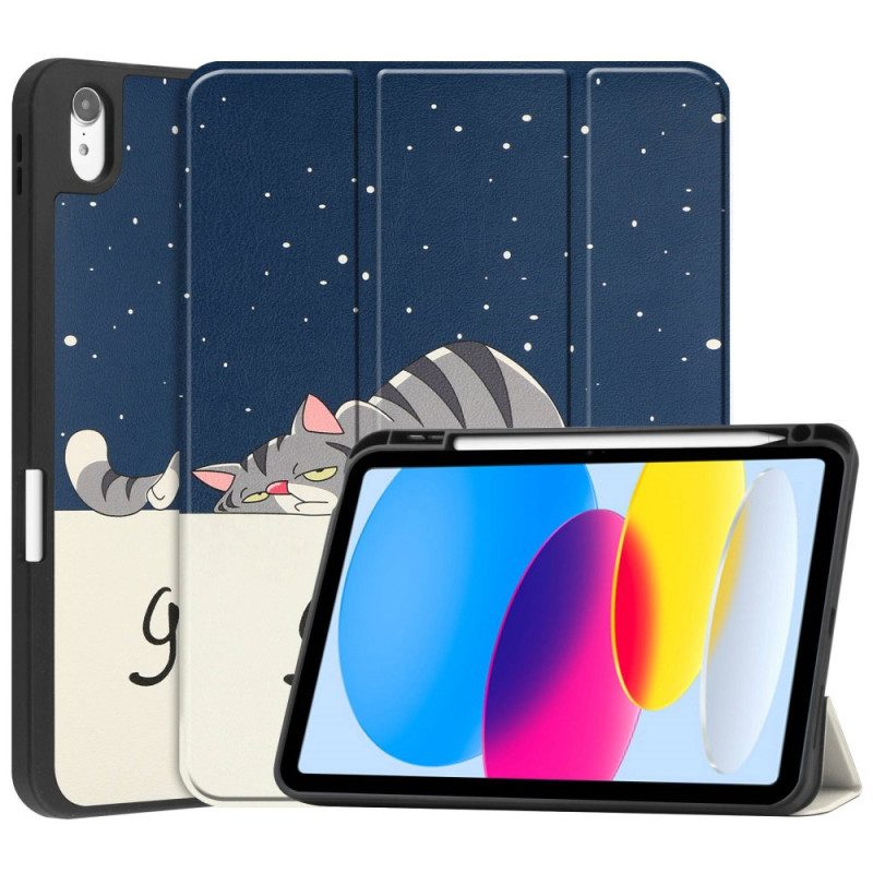 Bescherming Hoesje voor iPad 10.9" (2022) Good Night-stylushouder