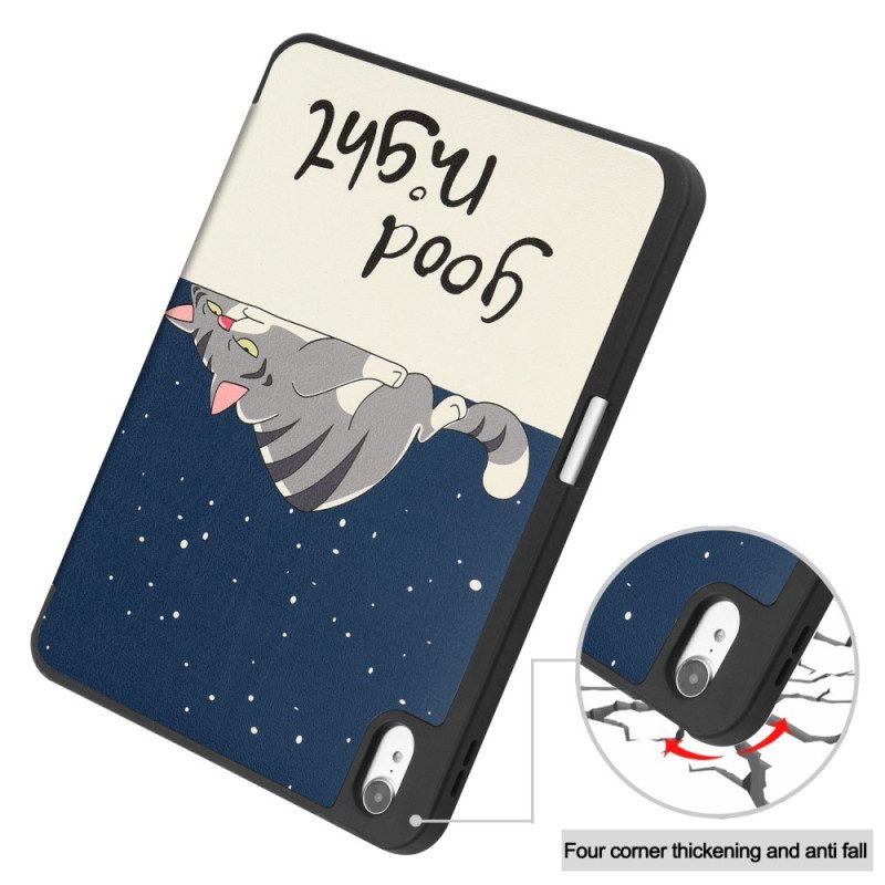 Bescherming Hoesje voor iPad 10.9" (2022) Good Night-stylushouder