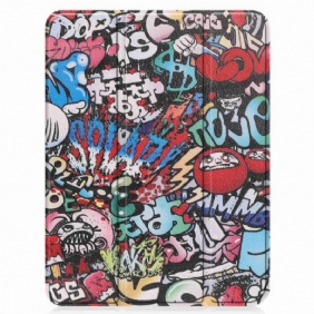 Bescherming Hoesje voor iPad 10.9" (2022) Graffiti Pennenhouder