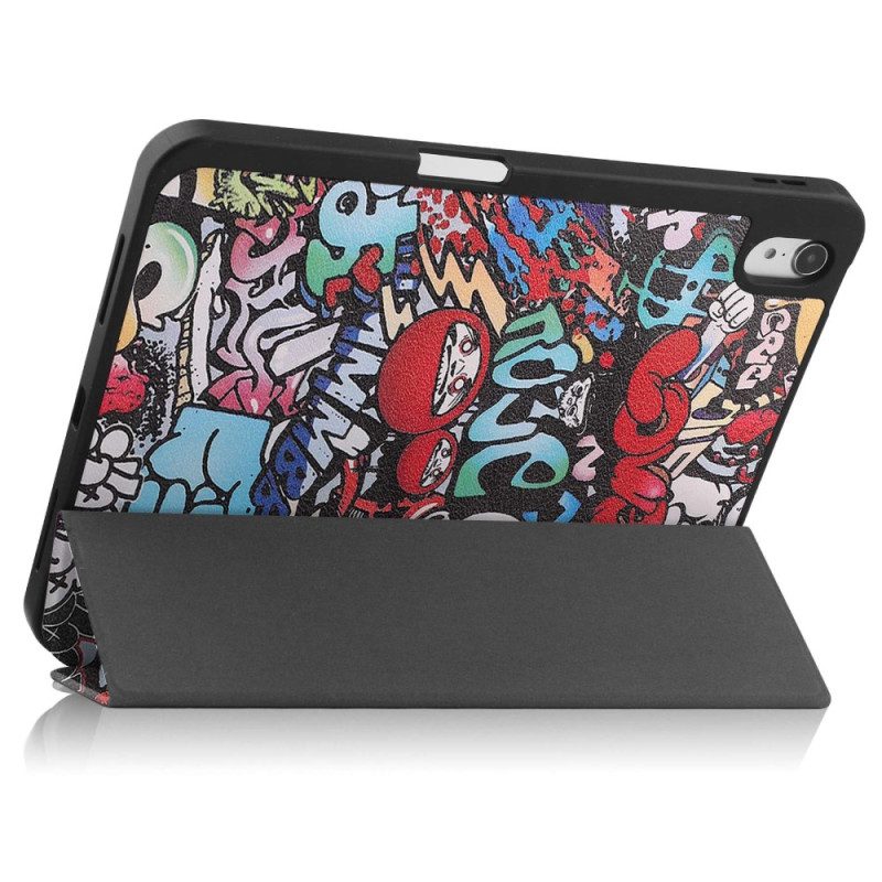 Bescherming Hoesje voor iPad 10.9" (2022) Graffiti Pennenhouder