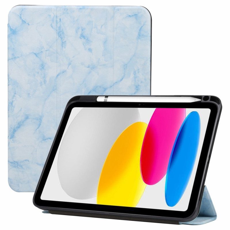 Bescherming Hoesje voor iPad 10.9" (2022) Marmeren Stijl