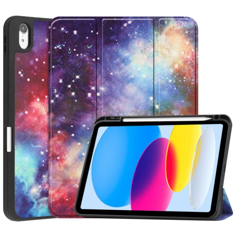 Bescherming Hoesje voor iPad 10.9" (2022) Space Pennenhouder