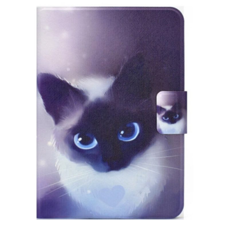 Flip Case voor iPad 10.9" (2022) Blauwogige Kat