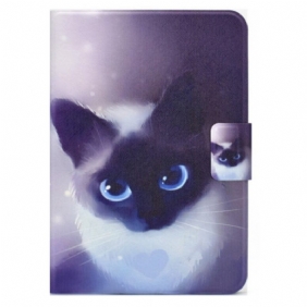 Flip Case voor iPad 10.9" (2022) Blauwogige Kat