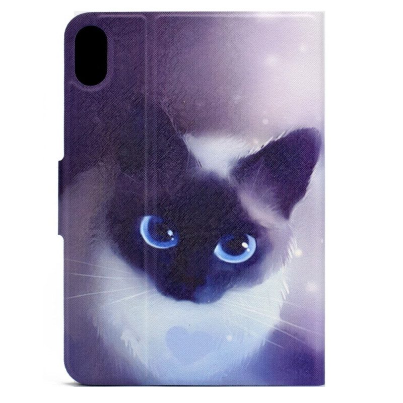 Flip Case voor iPad 10.9" (2022) Blauwogige Kat