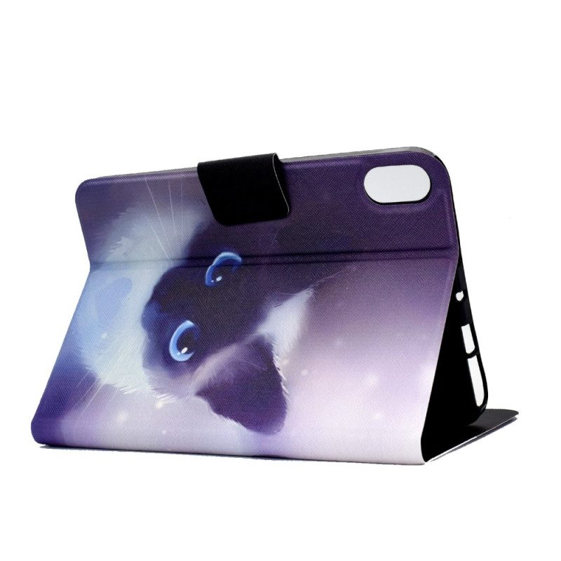 Flip Case voor iPad 10.9" (2022) Blauwogige Kat