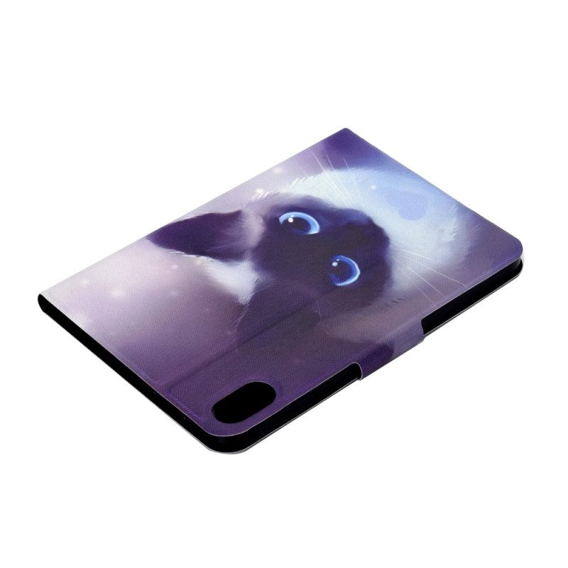 Flip Case voor iPad 10.9" (2022) Blauwogige Kat