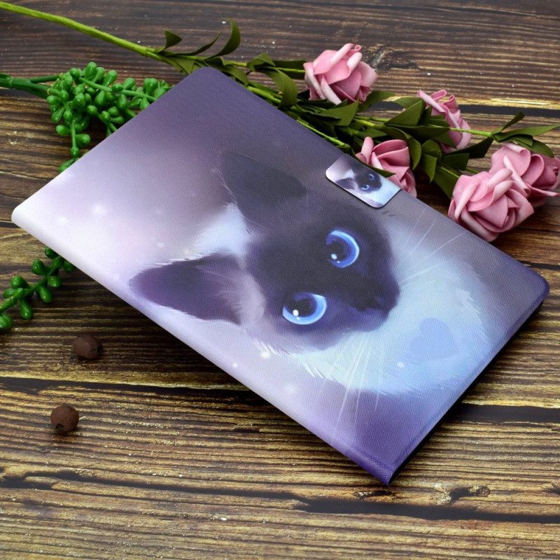 Flip Case voor iPad 10.9" (2022) Blauwogige Kat