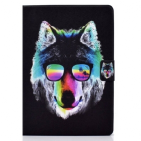 Flip Case voor iPad 10.9" (2022) Gebrilde Wolf