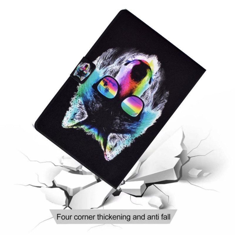 Flip Case voor iPad 10.9" (2022) Gebrilde Wolf